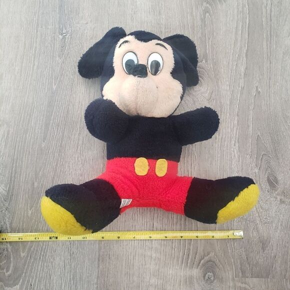 Vintage Mickey Mouse Walt Disney Productions 14" Plush Shredded Clippings Fill - Picture 7 of 9